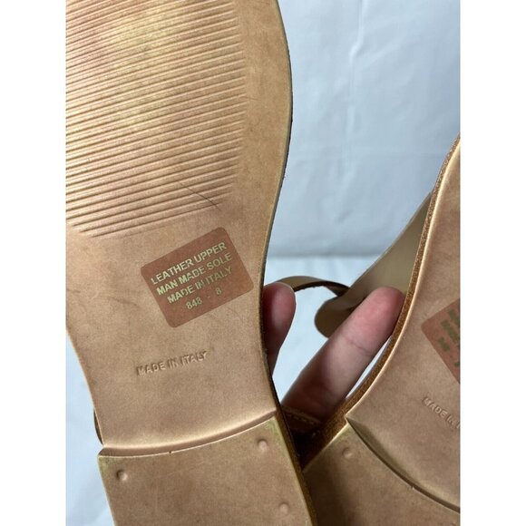 Sophia Milano Calf Hair Animal Print Leather Sandals, Size 8 - Picture 6 of 14